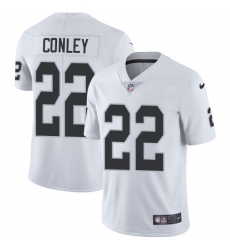 Youth Nike Oakland Raiders #22 Gareon Conley White Vapor Untouchable Elite Player NFL Jersey