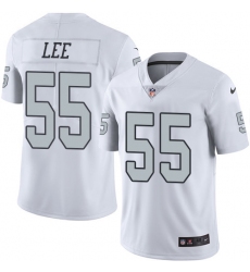 Men's Nike Oakland Raiders #55 Marquel Lee Elite White Rush Vapor Untouchable NFL Jersey