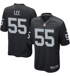 Men's Nike Oakland Raiders #55 Marquel Lee Game Black Team Color NFL Jersey