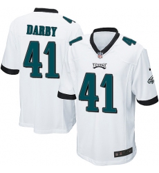 Men's Nike Philadelphia Eagles #41 Ronald Darby Game White NFL Jersey