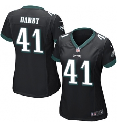Women's Nike Philadelphia Eagles #41 Ronald Darby Game Black Alternate NFL Jersey