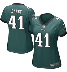 Women's Nike Philadelphia Eagles #41 Ronald Darby Game Midnight Green Team Color NFL Jersey