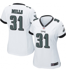 Women's Nike Philadelphia Eagles #31 Jalen Mills Game White NFL Jersey