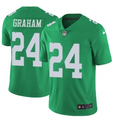 Youth Nike Philadelphia Eagles #24 Corey Graham Limited Green Rush Vapor Untouchable NFL Jersey