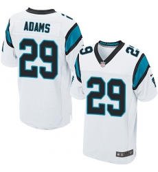 Men's Nike Carolina Panthers #29 Mike Adams Elite White NFL Jersey