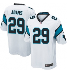 Men's Nike Carolina Panthers #29 Mike Adams Game White NFL Jersey