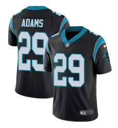 Youth Nike Carolina Panthers #29 Mike Adams Black Team Color Vapor Untouchable Limited Player NFL Jersey