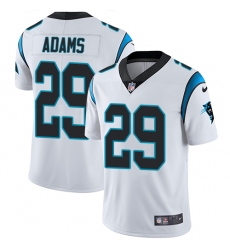 Youth Nike Carolina Panthers #29 Mike Adams White Vapor Untouchable Limited Player NFL Jersey