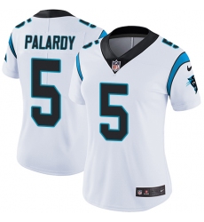 Women's Nike Carolina Panthers #5 Michael Palardy White Vapor Untouchable Elite Player NFL Jersey