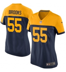 Women's Nike Green Bay Packers #55 Ahmad Brooks Game Navy Blue Alternate NFL Jersey