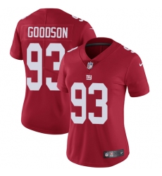 Women's Nike New York Giants #93 B.J. Goodson Red Alternate Vapor Untouchable Elite Player NFL Jersey