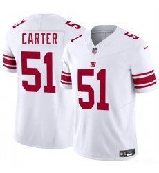 Men's New York Giants #51 Abdul Carter White 2025 Draft F.U.S.E. Vapor Untouchable Limited Football Stitched Jersey