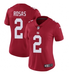 Women's Nike New York Giants #2 Aldrick Rosas Red Alternate Vapor Untouchable Elite Player NFL Jersey