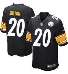 Men's Nike Pittsburgh Steelers #20 Cameron Sutton Limited Black 2016 Salute to Service NFL Jersey