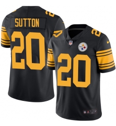 Youth Nike Pittsburgh Steelers #20 Cameron Sutton Limited Black Rush Vapor Untouchable NFL Jersey