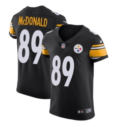 Men's Nike Pittsburgh Steelers #89 Vance McDonald Black Team Color Vapor Untouchable Elite Player NFL Jersey