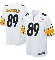 Men's Nike Pittsburgh Steelers #89 Vance McDonald Game White NFL Jersey