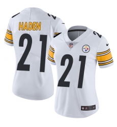 Women's Nike Pittsburgh Steelers #21 Joe Haden White Vapor Untouchable Limited Player NFL Jersey