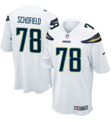 Men's Nike Los Angeles Chargers #78 Michael Schofield Game White NFL Jersey