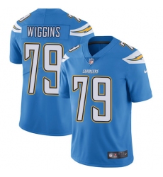 Youth Nike Los Angeles Chargers #79 Kenny Wiggins Electric Blue Alternate Vapor Untouchable Elite Player NFL Jersey
