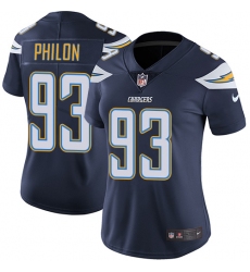 Women's Nike Los Angeles Chargers #93 Darius Philon Navy Blue Team Color Vapor Untouchable Limited Player NFL Jersey