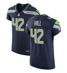 Men's Nike Seattle Seahawks #42 Delano Hill Navy Blue Team Color Vapor Untouchable Elite Player NFL Jersey