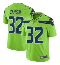 Men's Nike Seattle Seahawks #32 Chris Carson Elite Green Rush Vapor Untouchable NFL Jersey