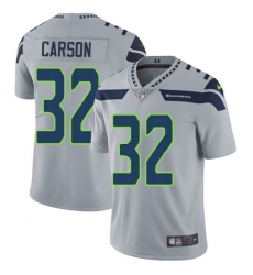 Youth Nike Seattle Seahawks #32 Chris Carson Grey Alternate Vapor Untouchable Elite Player NFL Jersey