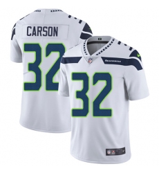 Youth Nike Seattle Seahawks #32 Chris Carson White Vapor Untouchable Elite Player NFL Jersey