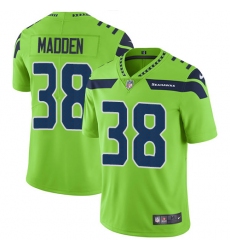 Men's Nike Seattle Seahawks #38 Tre Madden Elite Green Rush Vapor Untouchable NFL Jersey
