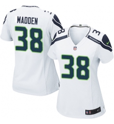 Women's Nike Seattle Seahawks #38 Tre Madden Game White NFL Jersey
