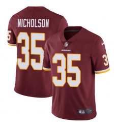 Youth Nike Washington Redskins #35 Montae Nicholson Burgundy Red Team Color Vapor Untouchable Elite Player NFL Jersey