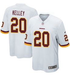 Men's Nike Washington Redskins #20 Rob Kelley Game White NFL Jersey