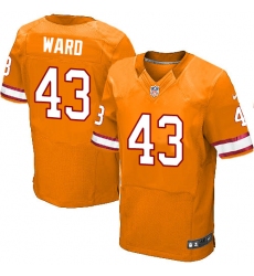 Men's Nike Tampa Bay Buccaneers #43 T.J. Ward Elite Orange Glaze Alternate NFL Jersey