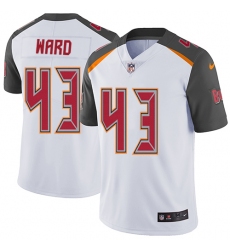 Men's Nike Tampa Bay Buccaneers #43 T.J. Ward White Vapor Untouchable Limited Player NFL Jersey