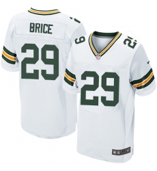 Men's Nike Green Bay Packers #29 Kentrell Brice Elite White NFL Jersey