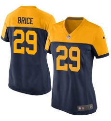 Women's Nike Green Bay Packers #29 Kentrell Brice Game Navy Blue Alternate NFL Jersey