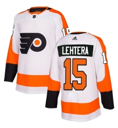 Women's Adidas Philadelphia Flyers #15 Jori Lehtera Authentic White Away NHL Jersey
