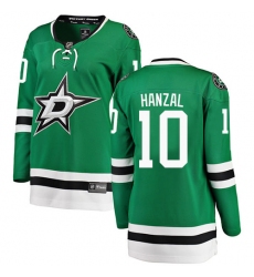 Women's Dallas Stars #10 Martin Hanzal Authentic Green Home Fanatics Branded Breakaway NHL Jersey