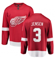 Men's Detroit Red Wings #3 Nick Jensen Fanatics Branded Red Home Breakaway NHL Jersey