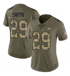 Women's Nike Tampa Bay Buccaneers #29 Ryan Smith Limited Olive/Camo 2017 Salute to Service NFL Jersey
