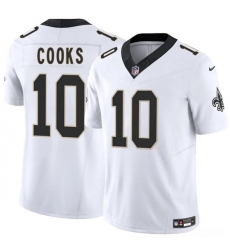 Men's New Orleans Saints #10 Brandin Cooks White 2025 F.U.S.E Vapor Limited Football Stitched Jersey