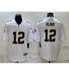Men's New Orleans Saints #12 Chris Olave White 2022 Vapor Untouchable Stitched NFL Nike Limited Jersey