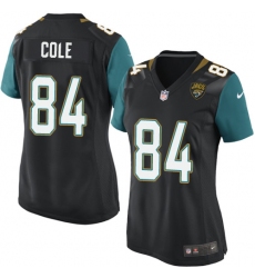 Women's Nike Jacksonville Jaguars #84 Keelan Cole Game Black Alternate NFL Jersey