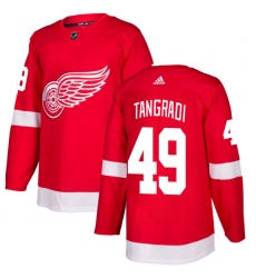 Youth Adidas Detroit Red Wings #49 Eric Tangradi Authentic Red Home NHL Jersey