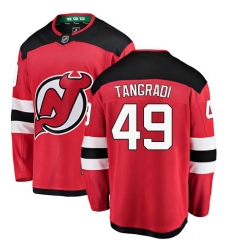 Youth New Jersey Devils #49 Eric Tangradi Fanatics Branded Red Home Breakaway NHL Jersey