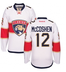 Men's Reebok Florida Panthers #12 Ian McCoshen Authentic White Away NHL Jersey