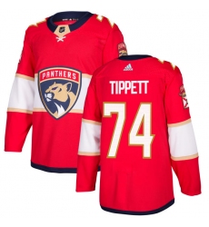 Youth Adidas Florida Panthers #74 Owen Tippett Premier Red Home NHL Jersey