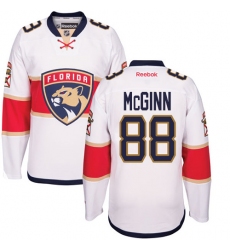 Men's Reebok Florida Panthers #88 Jamie McGinn Authentic White Away NHL Jersey