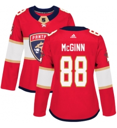 Women's Adidas Florida Panthers #88 Jamie McGinn Premier Red Home NHL Jersey